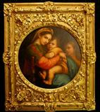 138 - 19th Century oil on canvas of biblical scene, size - overall- 4 Ft. 3 In. H. , 3 Ft. 7 In. W. , painting size 2 Ft. 4 In. D.