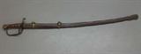 1308 - Confederate sword, Dog River with wood handle.