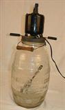 138 - Jim Dandy glass electric churn made by Alabama Mfg. Co., Birmingham, Al, complete and ready to use, 23in. T.