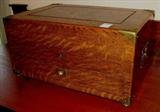 212 - Oak silver chest with drawer, 10in. T, 19in. W, 13in. D.