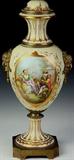 1137 - Fine Large 19th Century Bronze mounted scenic Sevres urn.