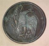 1301 - Union eagle breast plate, civil war.