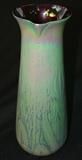 264 - Green and Blue Loetz Iridescent Art Glass Vase 11.75 in. T. X 4.50 in. Dia.