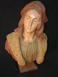 394 - Marked Goldscheider Reproduction Reserve #1089-51 Terracotta Bust of Christopher Columbus 24.5 in. T. X 15 in. W. X 10 in. D.
