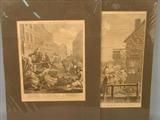 002 - Group of 9 William Hogarth 18th Century Engravings on Laid Paper, 17.5 in. X 22 in., Moses, The Indian Emperor, Felix, Marriage-A-La- Mode, group