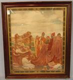 506 - Large Print of Biblical Scene of Joseph's Brothers Selling him into Slavery, 30 X 26 Wide