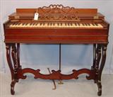 146 - Walnut Victorian Malodian, 37in. L X 21in. Deep, 30in. Tall