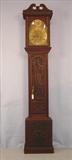 148 - Heavily Carved Jacobean, Oak Tall Case Clock, 1st. Quarter 19th Century, Anthony Swift, Harverford West, 7ft.9in. T X 18in. X 9.5 Deep