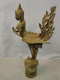 149 - Bronze Kinnari (A Mythical Half Bird, Half Women) Burma-Siam 18th Century, 33in. Tall X 17.5 Wide