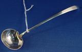 91 - Olive spoon, D (script) Sterling, Hand Engraved BTB, 6.50in., ca. 1880-1905
