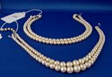 313 - Pair of Pearl Necklaces, Costume Jewelry