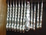 189 - 12 Sterling Silver Fruit Forks