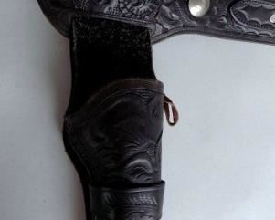 LEATHER HOLSTER AND BELT