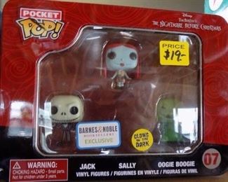 FUNKO POCKET POP SET NIGHTMARE BEFORE CHRISTMAS BARNES AND NOBLE EXCLUSIVE