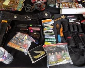 VARIOUS POCKET AND FOLDING KNIVES