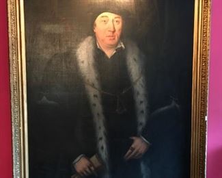 17th c. Oil on Canvas Sir Thomas Pope Miles Founder of Trinity College, Oxford. Possibly attributed John Scougal 