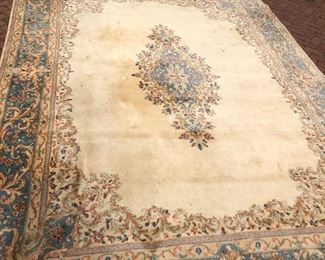 Larger handmade Kirman rug