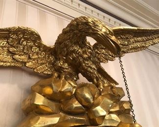 Very large antique Bullseye mirror