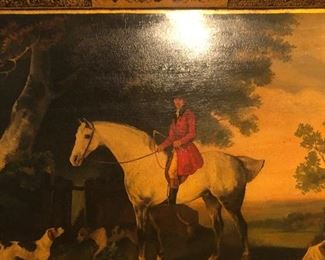 Beautifully painted equestrian tray