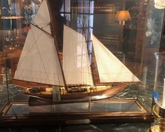 Large schooner model