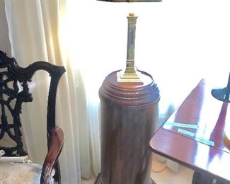 One of four beautiful matching Mahogany pedestals