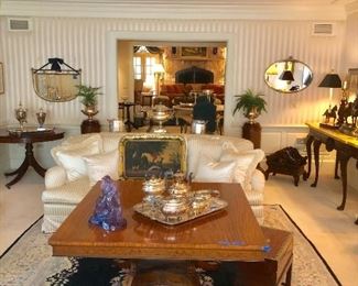 Beautiful square finely inlaid table