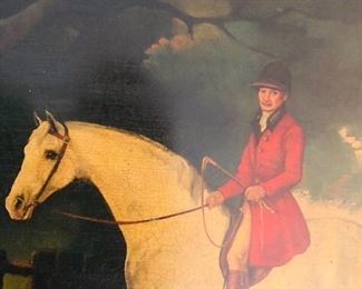 Detail of tole painted tray