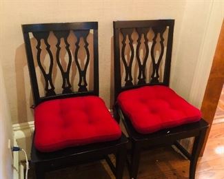 Pair of nice Ebony chairs