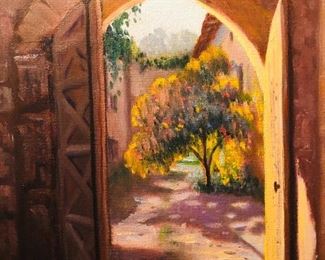 Oil on canvas one of a few