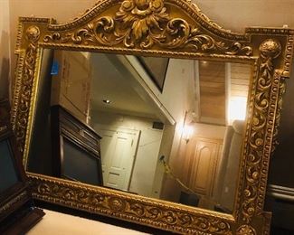 Large gilt mirror