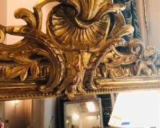 Detail of one of the beautiful mirrors in this estate
