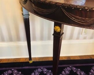 Detail of Consol table