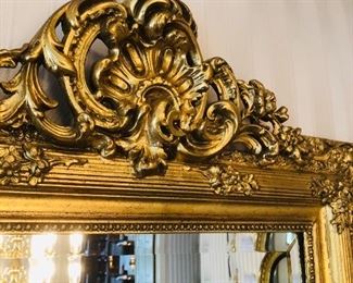 Detail of another gilt mirror