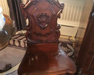 Nicely carved pair of chairs