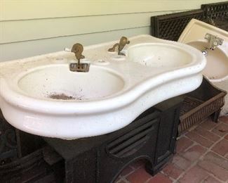 Hard to find Antique double sink