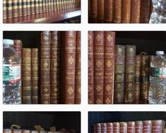 Good amount of leather books avail
Some in this photo may not be avail but there’s a few hundred books