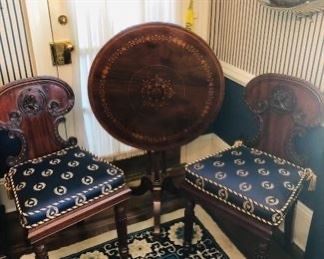 Italian Table and
Pair chairs