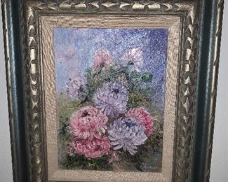 Inez Roebuck floral oil painting 