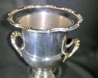 silver plated ice bucket 