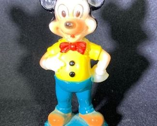 plastic vintage Mickey Mouse figurine