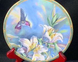 hummingbird decorative plate 