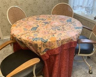 vintage kitchen table and 4 chairs