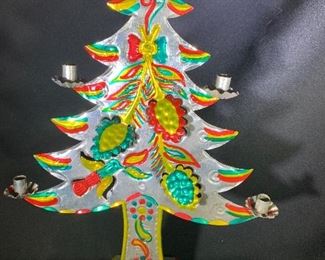 Mexican tin Christmas tree