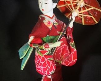 Asian geisha figurine