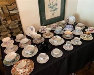 vintage tea cup collection 