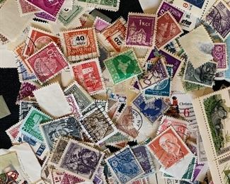 large lot of collector stamps