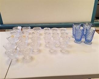 large lot of assorted glasses