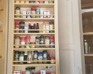 catch all lot of spices - entire cabinet door