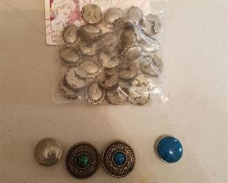 sterling silver button covers approx 20 pcs