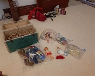 Doll Clothes in Vintage Case